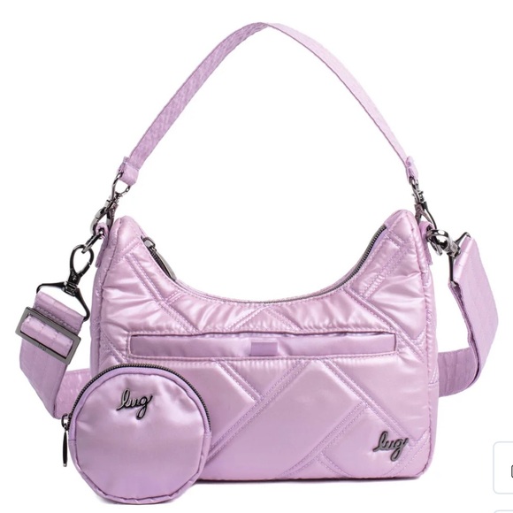 lug Handbags - Lug Curtsy Mini Crossbody Bag Metallic Sugarplum